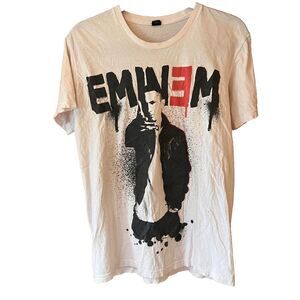 Vintage 2011 Eminem Drip Graphic Tee Size‎ M White Black Cousin's Entertainment